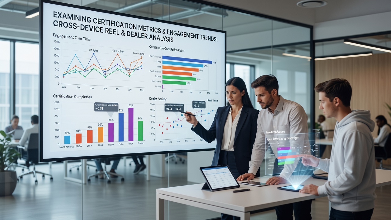 Cross-device engagement trends visualized for certified reel and live dealer casino offerings