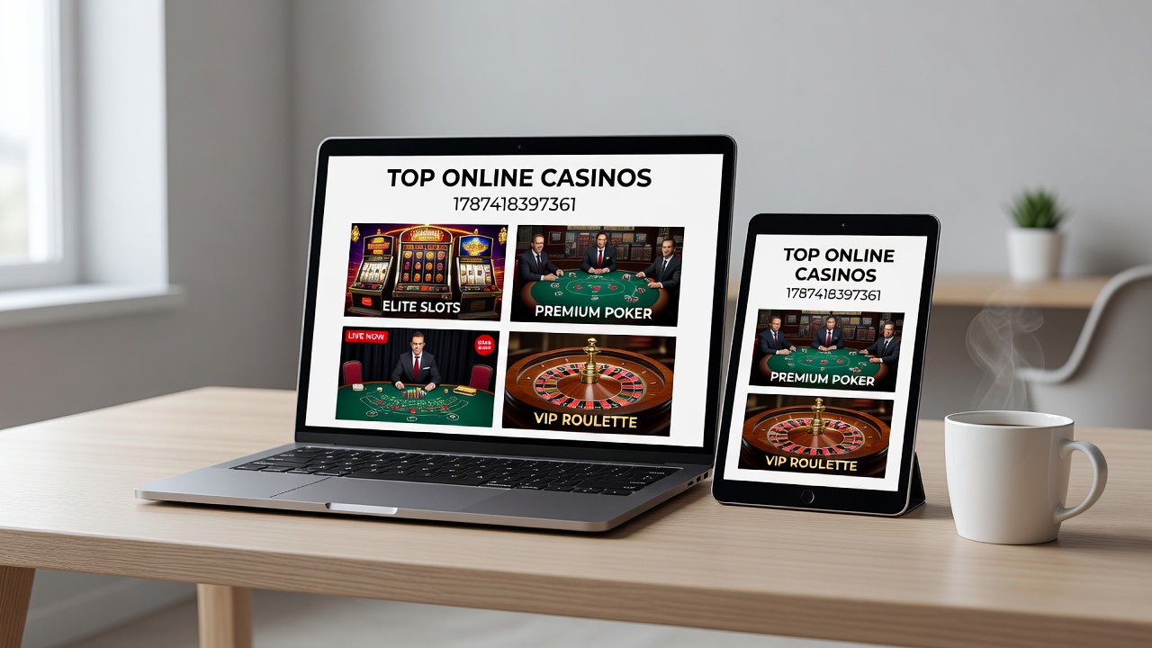 Mobile casino interface displaying live dealer tables and slot game thumbnails on a smartphone screen